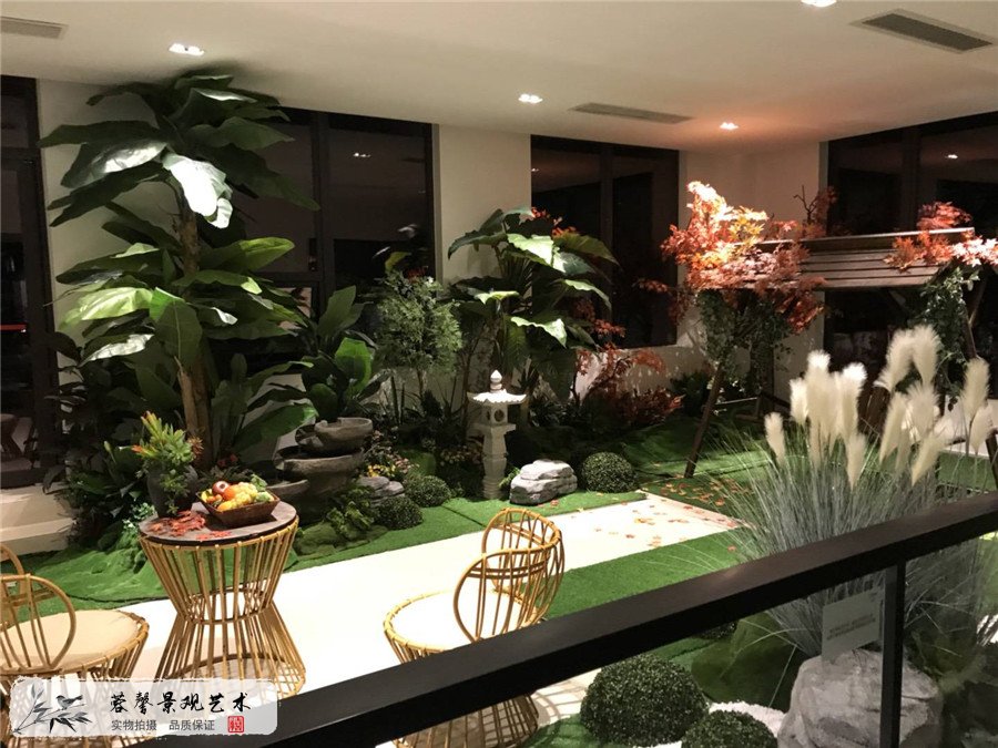 領(lǐng)地集團售樓部整體綠植景觀 (13)