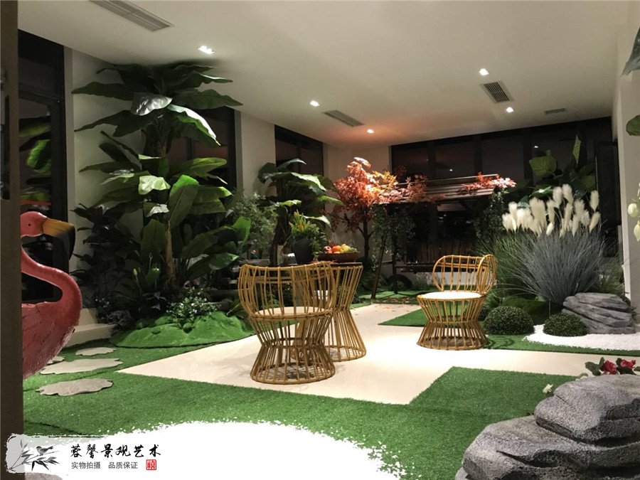 領(lǐng)地集團售樓部整體綠植景觀 (14)